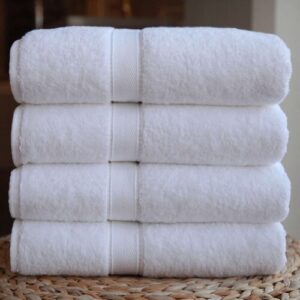 White Bath Towel